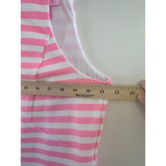 Lilly Pulitzer Womens Eden Mini Shift Dress Tropical Pink Pout Striped Summer XL - Picture 9 of 10